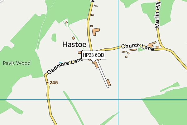HP23 6QD map - OS VectorMap District (Ordnance Survey) HP23 6QD map - OS VectorMap District (Ordnance Survey)