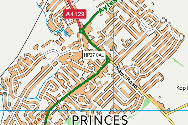 HP27 0AL map - OS VectorMap District (Ordnance Survey) HP27 0AL map - OS VectorMap District (Ordnance Survey)