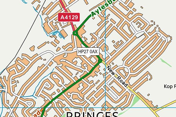 HP27 0AX map - OS VectorMap District (Ordnance Survey) HP27 0AX map - OS VectorMap District (Ordnance Survey)