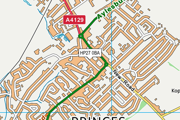 HP27 0BA map - OS VectorMap District (Ordnance Survey) HP27 0BA map - OS VectorMap District (Ordnance Survey)