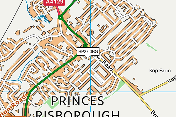 HP27 0BG map - OS VectorMap District (Ordnance Survey) HP27 0BG map - OS VectorMap District (Ordnance Survey)