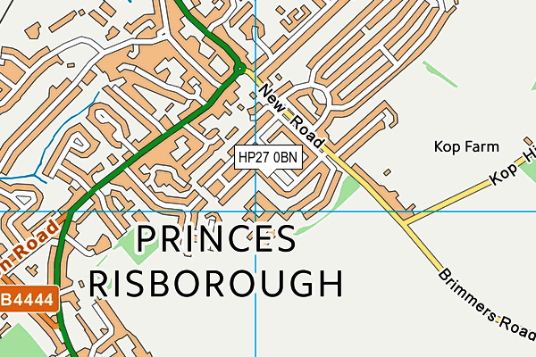 HP27 0BN map - OS VectorMap District (Ordnance Survey)