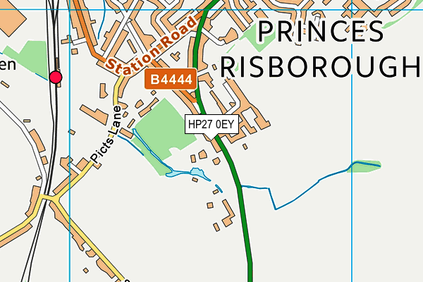 HP27 0EY map - OS VectorMap District (Ordnance Survey) HP27 0EY map - OS VectorMap District (Ordnance Survey)