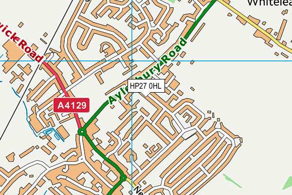 HP27 0HL map - OS VectorMap District (Ordnance Survey)