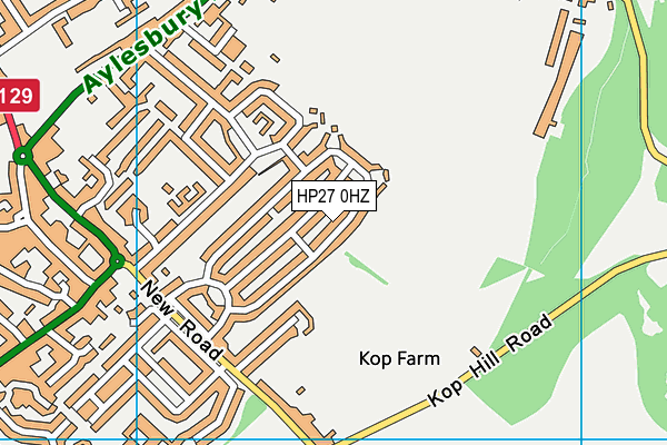 HP27 0HZ map - OS VectorMap District (Ordnance Survey) HP27 0HZ map - OS VectorMap District (Ordnance Survey)