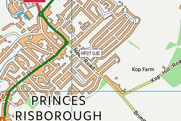 HP27 0JE map - OS VectorMap District (Ordnance Survey) HP27 0JE map - OS VectorMap District (Ordnance Survey)