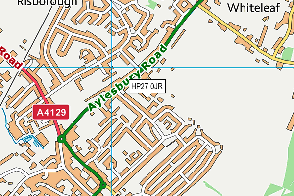 HP27 0JR map - OS VectorMap District (Ordnance Survey) HP27 0JR map - OS VectorMap District (Ordnance Survey)