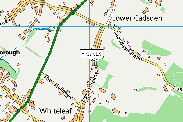 HP27 0LX map - OS VectorMap District (Ordnance Survey) HP27 0LX map - OS VectorMap District (Ordnance Survey)