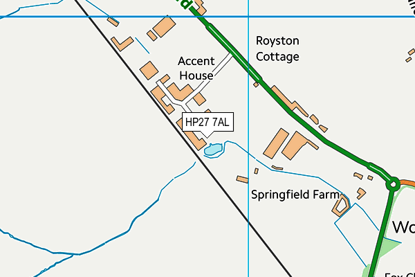 HP27 7AL map - OS VectorMap District (Ordnance Survey) HP27 7AL map - OS VectorMap District (Ordnance Survey)