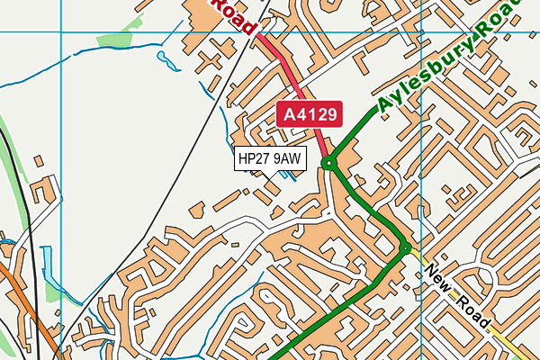 HP27 9AW map - OS VectorMap District (Ordnance Survey) HP27 9AW map - OS VectorMap District (Ordnance Survey)