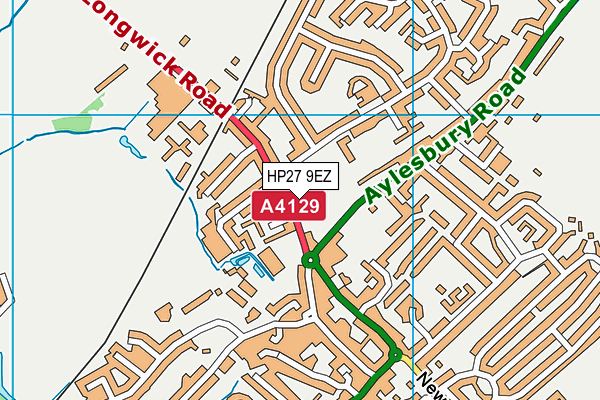 HP27 9EZ map - OS VectorMap District (Ordnance Survey)