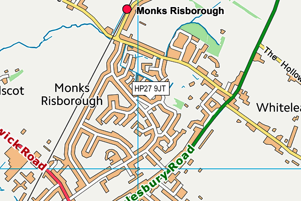 HP27 9JT map - OS VectorMap District (Ordnance Survey)