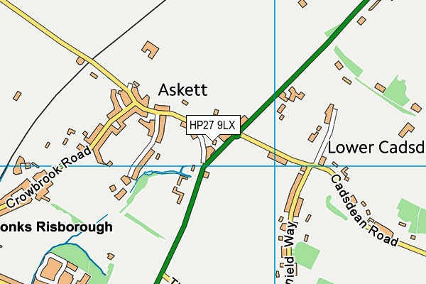 HP27 9LX map - OS VectorMap District (Ordnance Survey) HP27 9LX map - OS VectorMap District (Ordnance Survey)