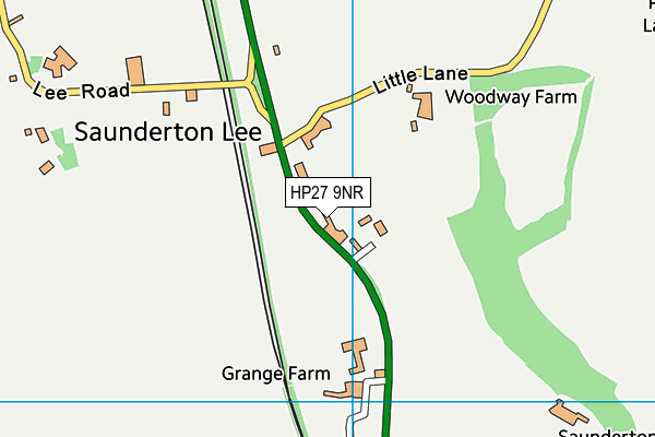 HP27 9NR map - OS VectorMap District (Ordnance Survey)