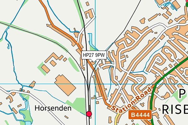 HP27 9PW map - OS VectorMap District (Ordnance Survey)