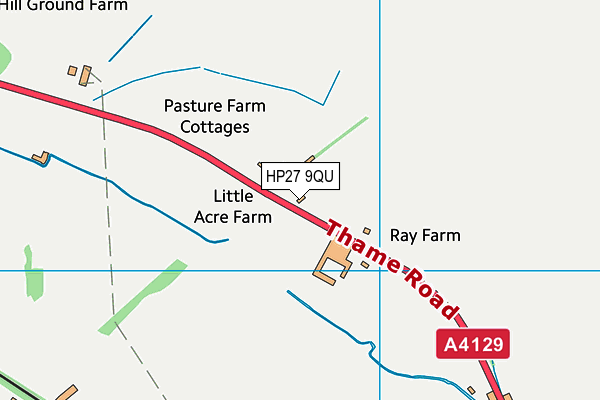 HP27 9QU map - OS VectorMap District (Ordnance Survey)