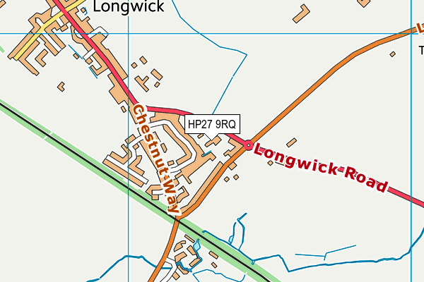 HP27 9RQ map - OS VectorMap District (Ordnance Survey) HP27 9RQ map - OS VectorMap District (Ordnance Survey)