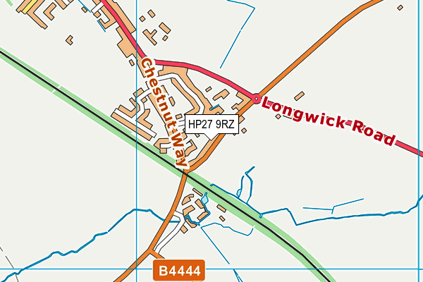 HP27 9RZ map - OS VectorMap District (Ordnance Survey) HP27 9RZ map - OS VectorMap District (Ordnance Survey)