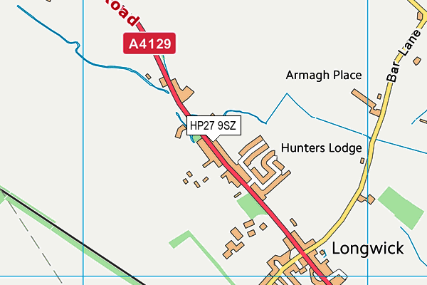 HP27 9SZ map - OS VectorMap District (Ordnance Survey) HP27 9SZ map - OS VectorMap District (Ordnance Survey)