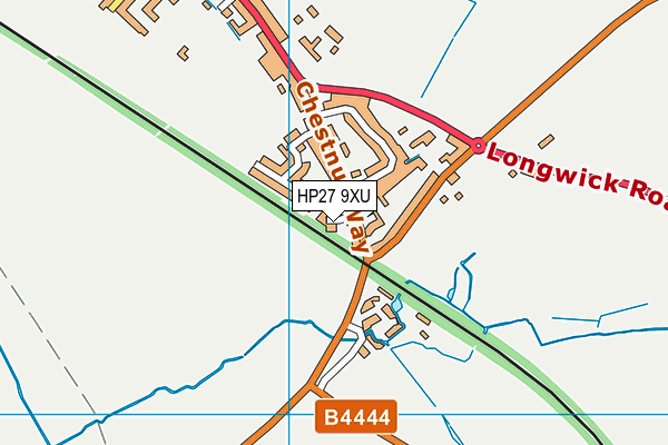 HP27 9XU map - OS VectorMap District (Ordnance Survey) HP27 9XU map - OS VectorMap District (Ordnance Survey)