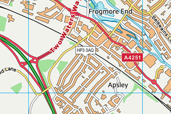 HP3 0AQ map - OS VectorMap District (Ordnance Survey) HP3 0AQ map - OS VectorMap District (Ordnance Survey)