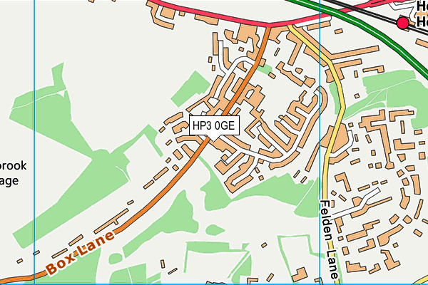 HP3 0GE map - OS VectorMap District (Ordnance Survey) HP3 0GE map - OS VectorMap District (Ordnance Survey)