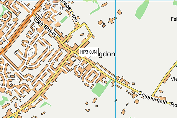HP3 0JN map - OS VectorMap District (Ordnance Survey) HP3 0JN map - OS VectorMap District (Ordnance Survey)