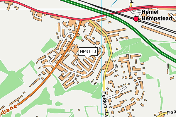 HP3 0LJ map - OS VectorMap District (Ordnance Survey) HP3 0LJ map - OS VectorMap District (Ordnance Survey)