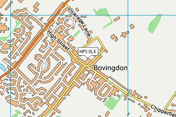 HP3 0LX map - OS VectorMap District (Ordnance Survey) HP3 0LX map - OS VectorMap District (Ordnance Survey)