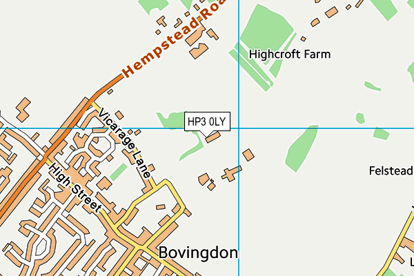 HP3 0LY map - OS VectorMap District (Ordnance Survey) HP3 0LY map - OS VectorMap District (Ordnance Survey)