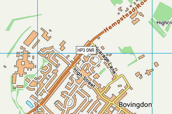 HP3 0NR map - OS VectorMap District (Ordnance Survey) HP3 0NR map - OS VectorMap District (Ordnance Survey)