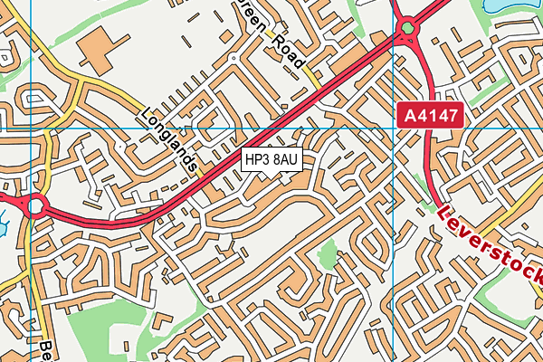 HP3 8AU map - OS VectorMap District (Ordnance Survey) HP3 8AU map - OS VectorMap District (Ordnance Survey)