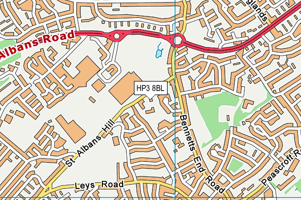 HP3 8BL map - OS VectorMap District (Ordnance Survey) HP3 8BL map - OS VectorMap District (Ordnance Survey)