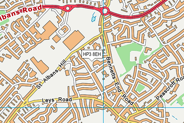 HP3 8EH map - OS VectorMap District (Ordnance Survey) HP3 8EH map - OS VectorMap District (Ordnance Survey)