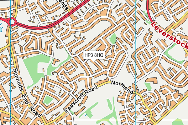 HP3 8HQ map - OS VectorMap District (Ordnance Survey) HP3 8HQ map - OS VectorMap District (Ordnance Survey)