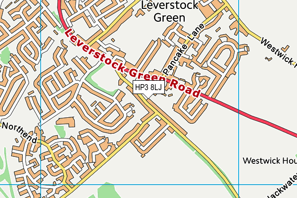 HP3 8LJ map - OS VectorMap District (Ordnance Survey)