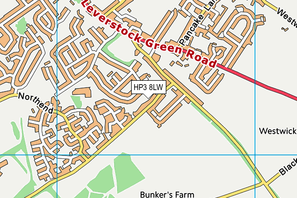 HP3 8LW map - OS VectorMap District (Ordnance Survey) HP3 8LW map - OS VectorMap District (Ordnance Survey)