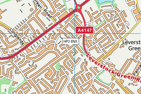 HP3 8NX map - OS VectorMap District (Ordnance Survey) HP3 8NX map - OS VectorMap District (Ordnance Survey)