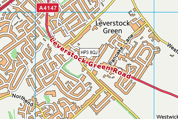 HP3 8QJ map - OS VectorMap District (Ordnance Survey) HP3 8QJ map - OS VectorMap District (Ordnance Survey)