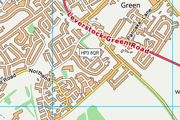 HP3 8QR map - OS VectorMap District (Ordnance Survey) HP3 8QR map - OS VectorMap District (Ordnance Survey)