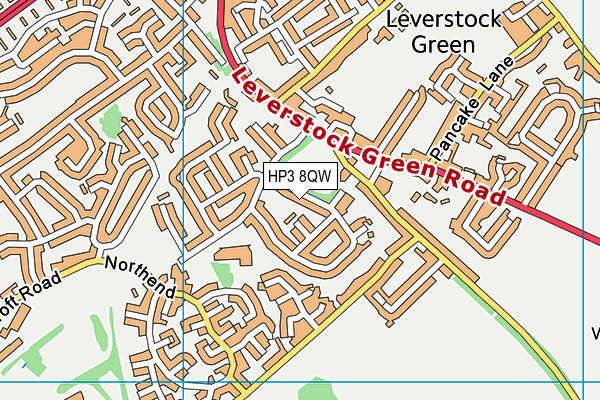 HP3 8QW map - OS VectorMap District (Ordnance Survey) HP3 8QW map - OS VectorMap District (Ordnance Survey)