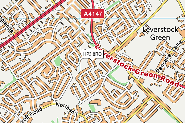 HP3 8RQ map - OS VectorMap District (Ordnance Survey) HP3 8RQ map - OS VectorMap District (Ordnance Survey)