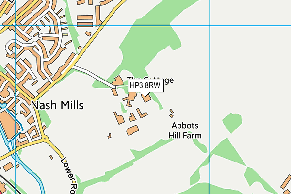 HP3 8RW map - OS VectorMap District (Ordnance Survey) HP3 8RW map - OS VectorMap District (Ordnance Survey)