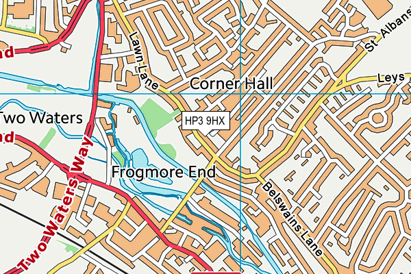 HP3 9HX map - OS VectorMap District (Ordnance Survey) HP3 9HX map - OS VectorMap District (Ordnance Survey)