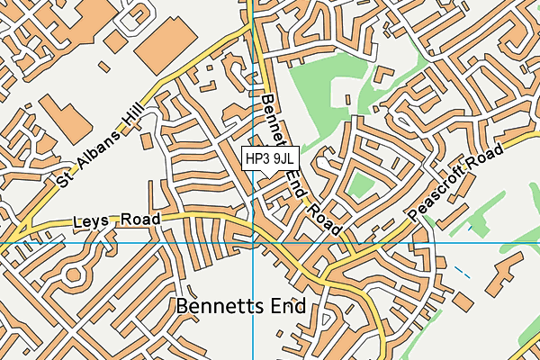 HP3 9JL map - OS VectorMap District (Ordnance Survey)