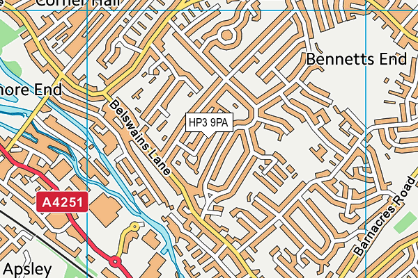 HP3 9PA map - OS VectorMap District (Ordnance Survey) HP3 9PA map - OS VectorMap District (Ordnance Survey)