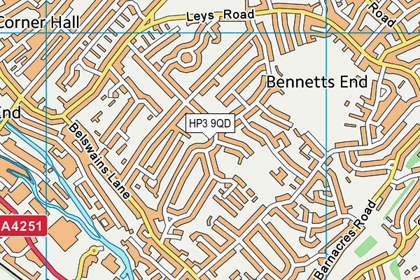 HP3 9QD map - OS VectorMap District (Ordnance Survey) HP3 9QD map - OS VectorMap District (Ordnance Survey)
