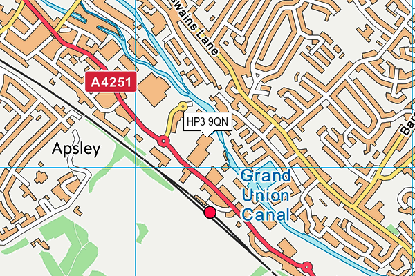 HP3 9QN map - OS VectorMap District (Ordnance Survey)