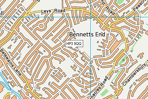 HP3 9QQ map - OS VectorMap District (Ordnance Survey) HP3 9QQ map - OS VectorMap District (Ordnance Survey)