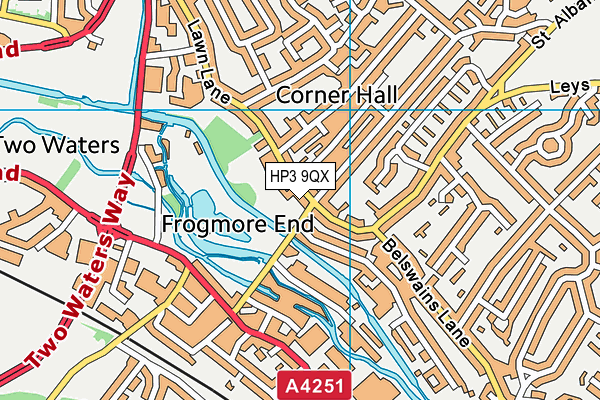 HP3 9QX map - OS VectorMap District (Ordnance Survey) HP3 9QX map - OS VectorMap District (Ordnance Survey)